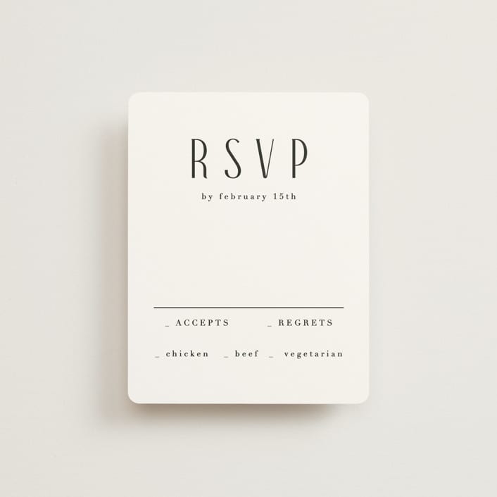"photo" - RSVP Cards in Snow by Lori Wemple - Front