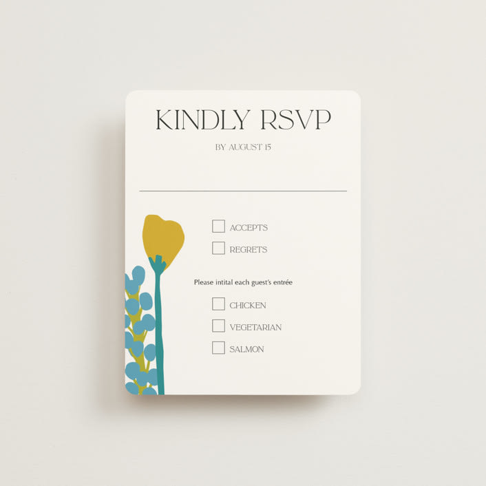 "To the max" - RSVP Cards in Garden by Inkblot Design - Front