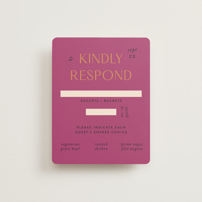 "Miami" - RSVP Cards in Bird of Paradise by Ashley DeMeyere - Front