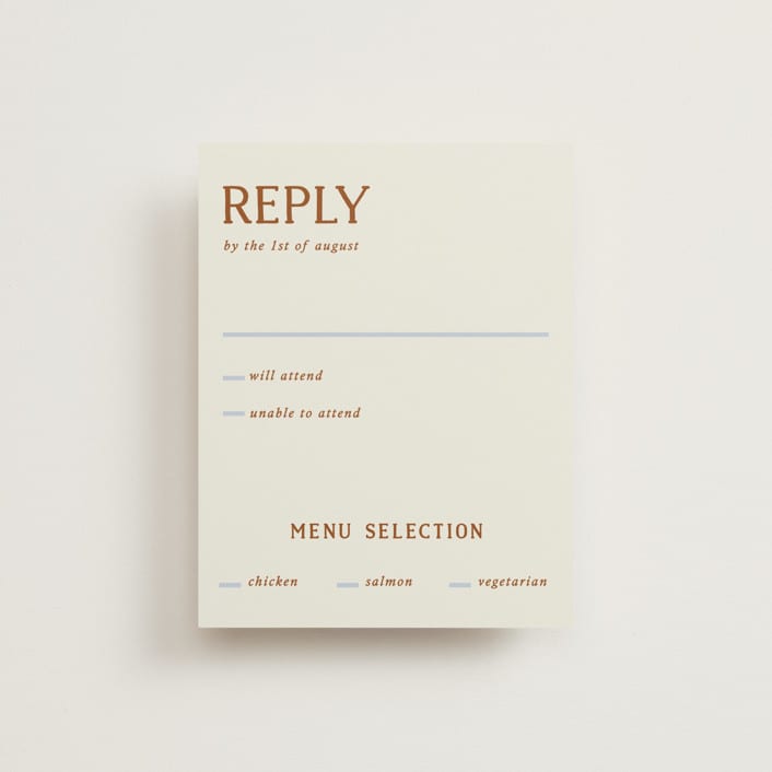 "stripes" - RSVP Cards in Wave by Kelly Watkins - Front