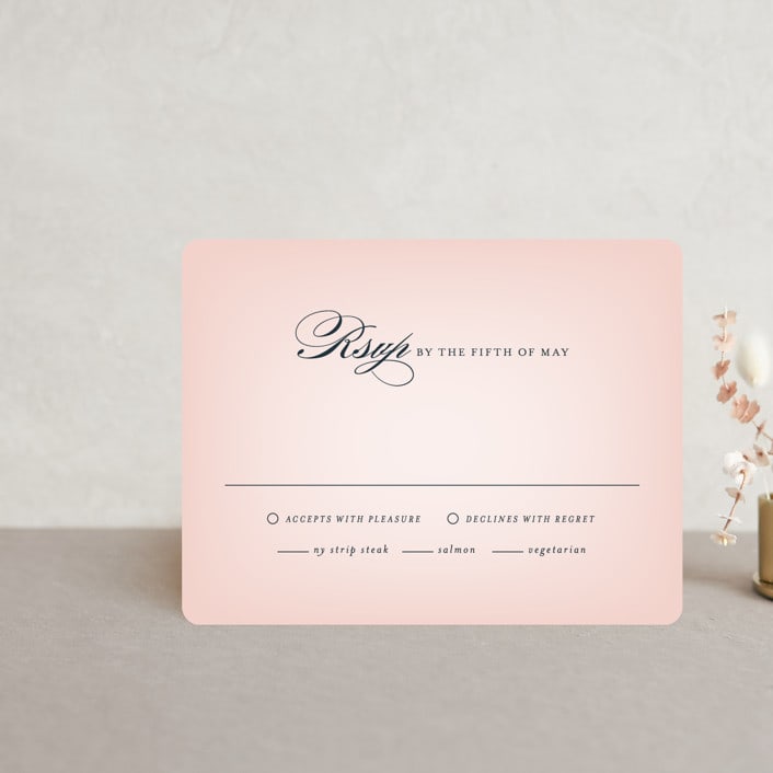 "Big City - San Francisco" - RSVP Cards in Blush by Hooray Creative - Front