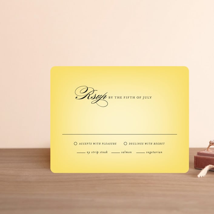 "Big City - Los Angeles" - RSVP Cards in Lemondrop by Hooray Creative - Front