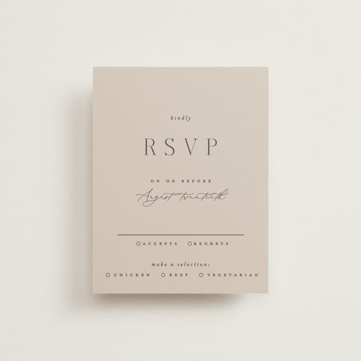 "City Center" - RSVP Cards in Cotton by Erin L. Wilson - Front
