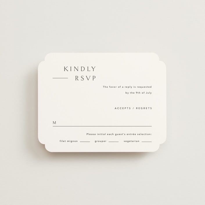 "Rhythmic" - RSVP Cards in Simply White by Jennifer Postorino - Front