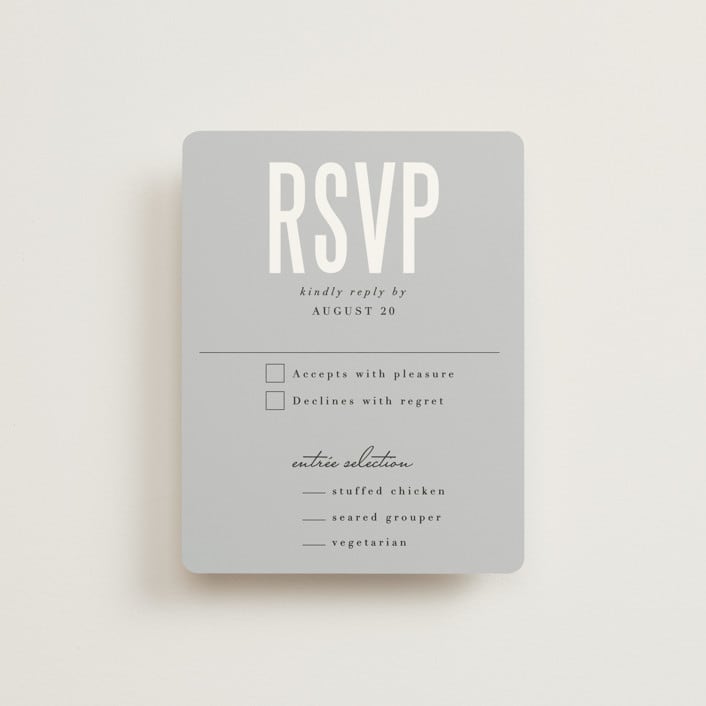 "Monumental" - RSVP Cards in Cotton by Jessie Steury - Front