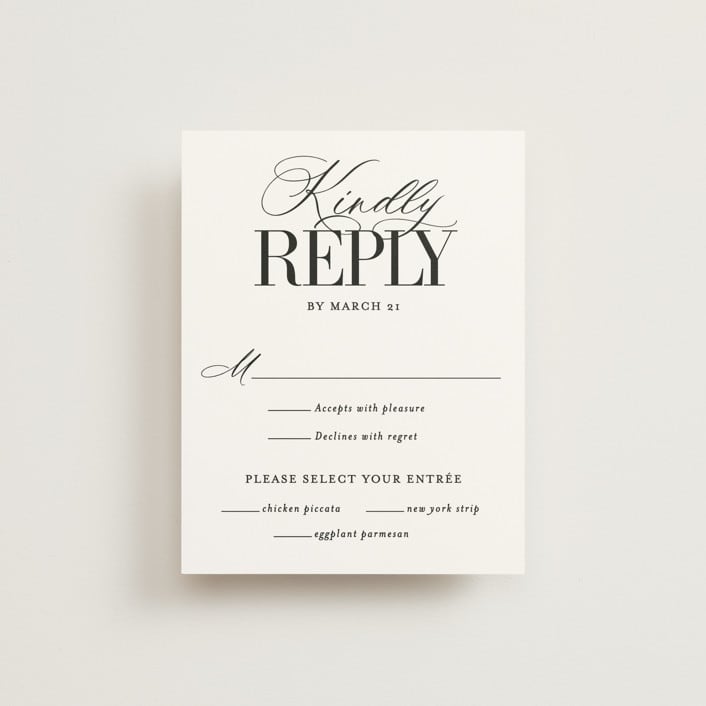 "This and That" - RSVP Cards in Diamond by Jessica Corliss - Front
