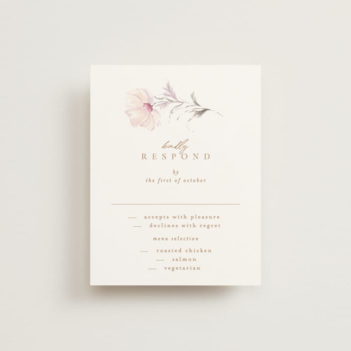 "kosmos" - RSVP Cards in Cotton Candy by Phrosné Barwood - Front