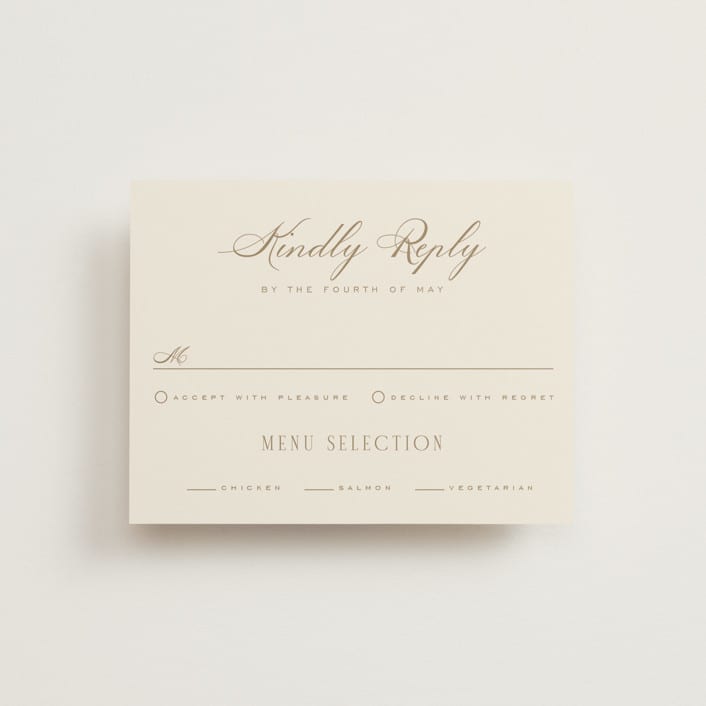 "Swept Away" - RSVP Cards in Petal by Leah Bisch - Front