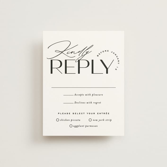 "Union Stack" - RSVP Cards in Diamond by Jessica Corliss - Front