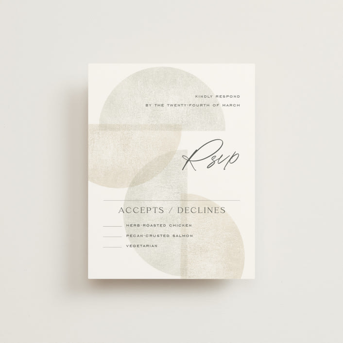 "Camille" - RSVP Cards in Stone by Jackie Crawford - Front
