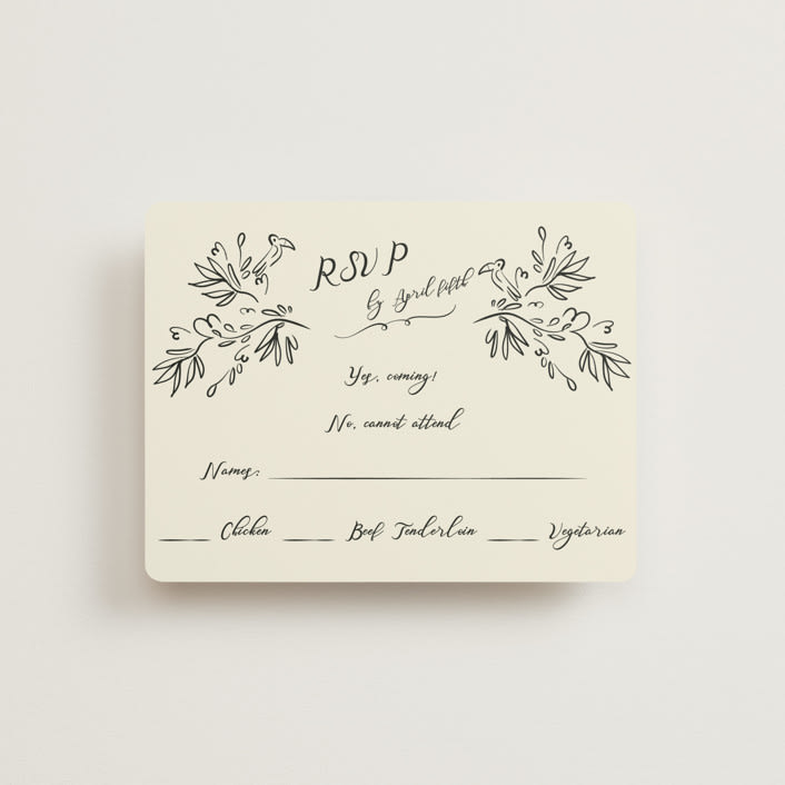 "Sundaland Gardens" - RSVP Cards in Ivory by Ani Somi - Front