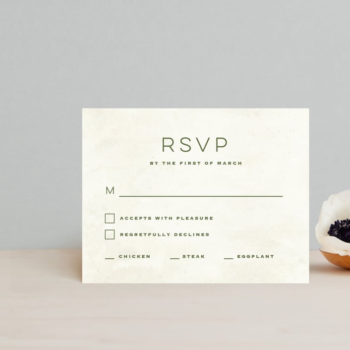 "Postcard from the Desert" - RSVP Cards in Sunset by Pink House Press - Front