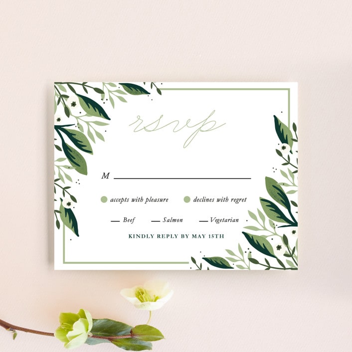 "Paradise" - RSVP Cards in Forest by Oma N. Ramkhelawan - Front