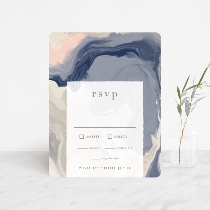 "marble majesty" - RSVP Cards in Mountain Range by Hooray Creative - Front