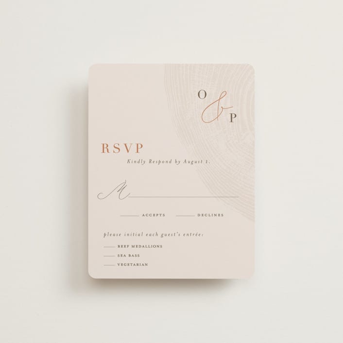 "a hundred years" - RSVP Cards in Burnt Umber by Robin Ott - Front