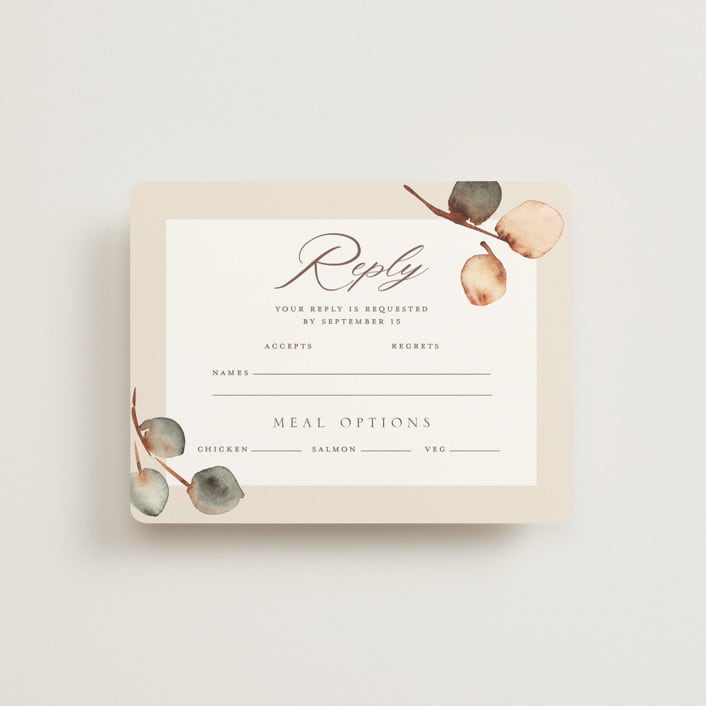 "Bella Mia" - RSVP Cards in Autumn by Petra Kern - Front