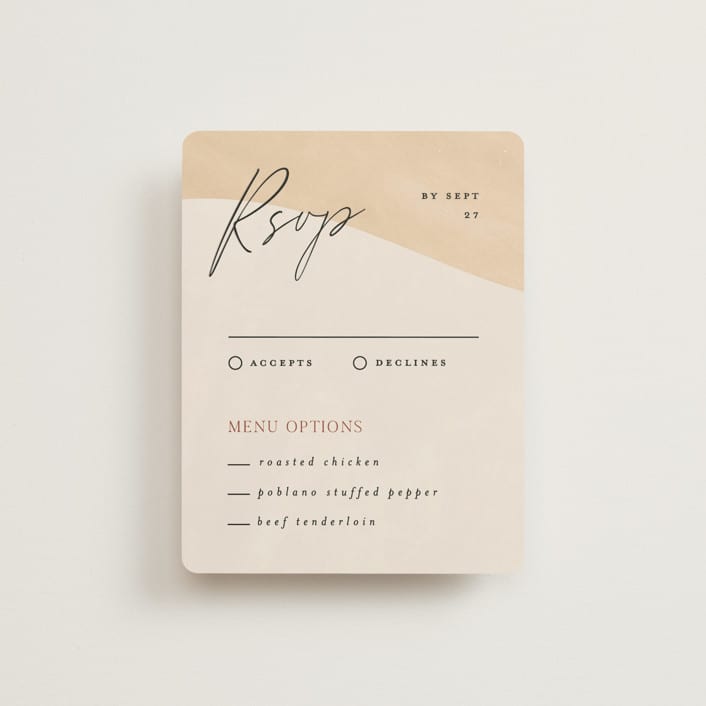 "Surface" - RSVP Cards in West by Pixel and Hank - Front