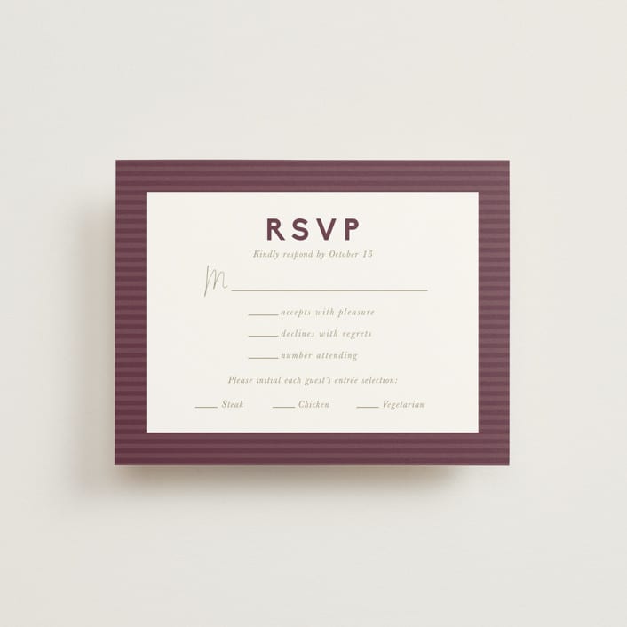 "Wild Peonies" - RSVP Cards in Blush by Cindy Reynolds - Front