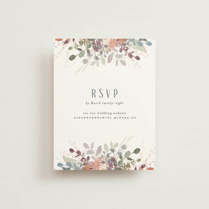 "Golden Hour" - RSVP Online Enclosure Cards in Water Lily by Jennifer Wick - Front
