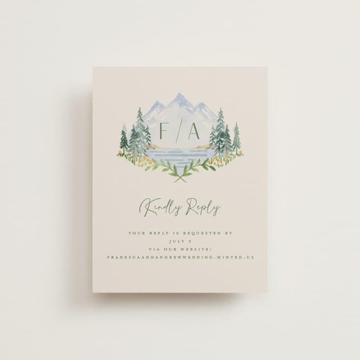 "Miniature Mountainscape" - RSVP Online Enclosure Cards in Summer by Petra Kern - Front