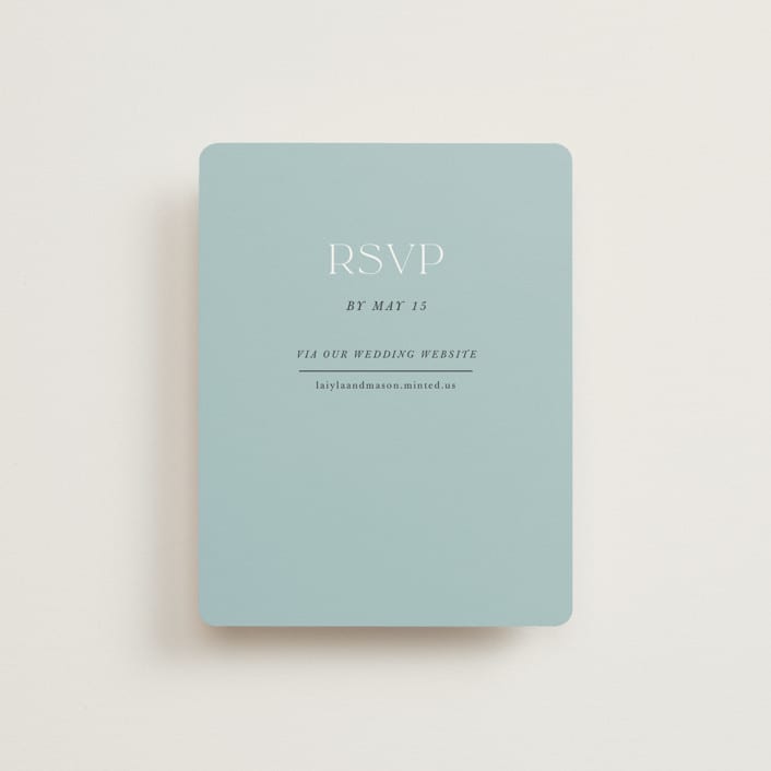 "Reflections" - RSVP Online Enclosure Cards in Lake by Lindsay Megahed - Front