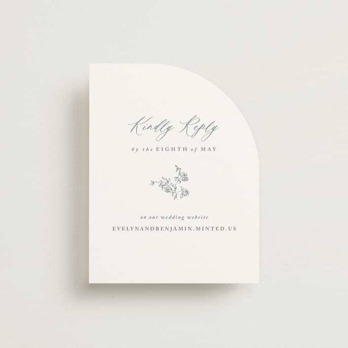 "Close to my Heart" - RSVP Online Enclosure Cards in Twilight Whisper by Design Lotus - Front