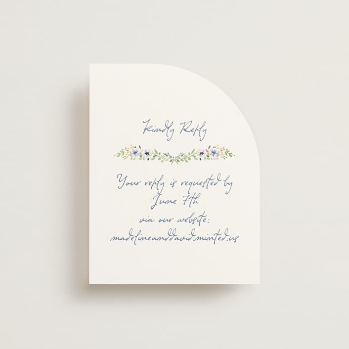 "Meadow Whisper" - RSVP Online Enclosure Cards in Meadow by Petra Kern - Front