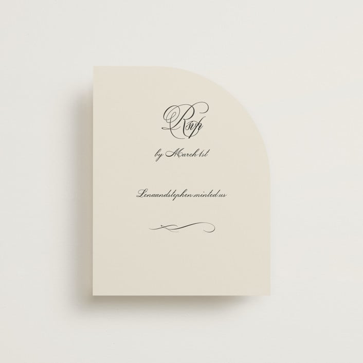 "Old Fashioned" - RSVP Online Enclosure Cards in Night by Ani Somi - Front