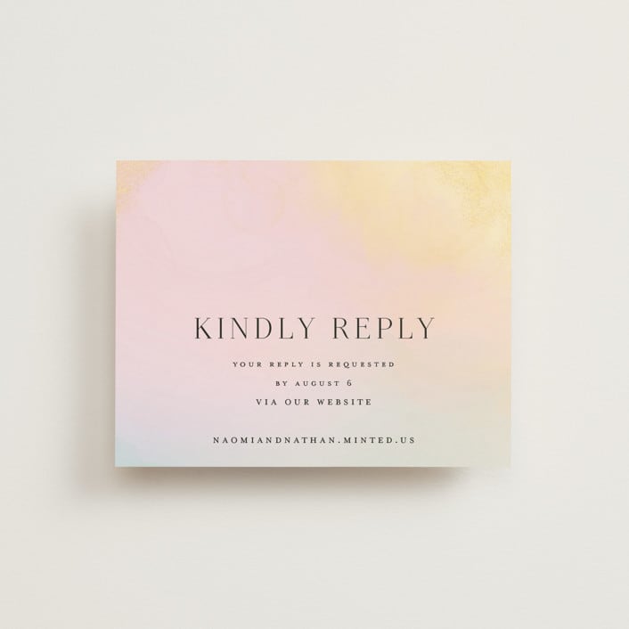 "marshmallow" - RSVP Online Enclosure Cards in Sunrise by Petra Kern - Front
