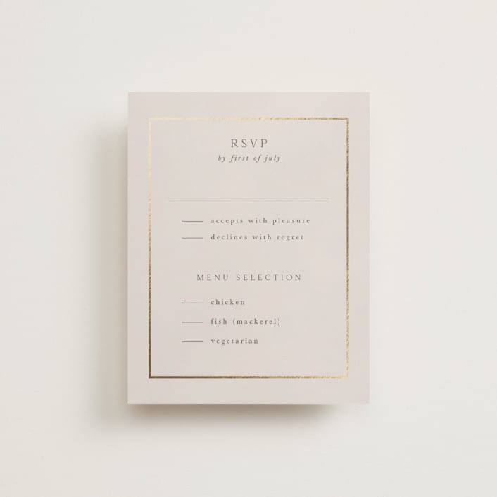 "Shraddha" - RSVP Cards in Celestial by Deynaaz Daraei - Front