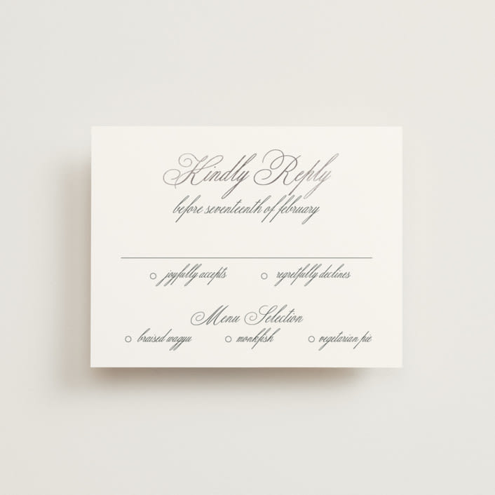 "toulomotiri" - RSVP Cards in Sugar by chocomocacino - Front