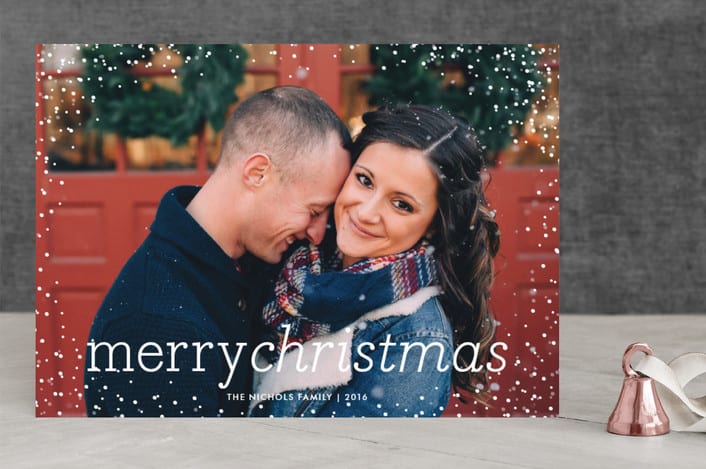"Snow Flurry" - Retired Holiday Cards in Snow by Lauren Chism - Front