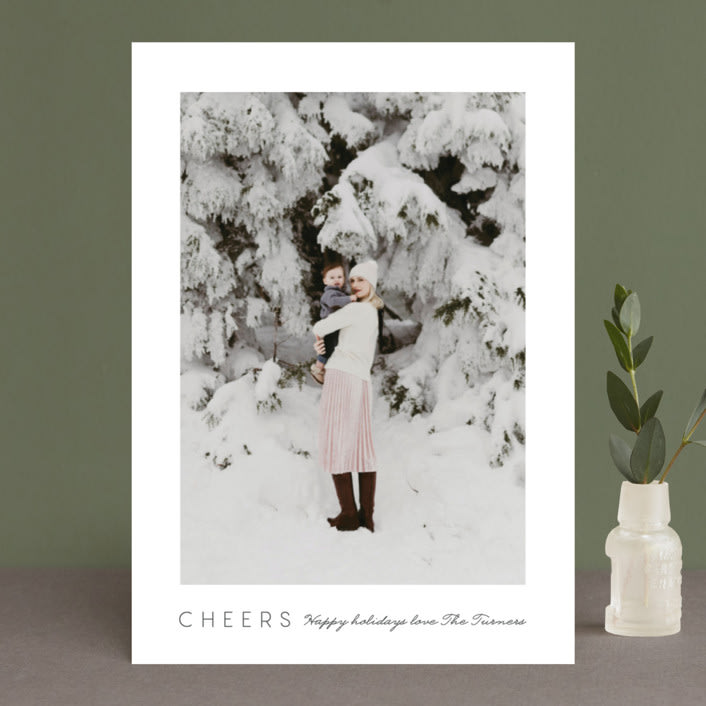 "The Simplest of Joy" - Retired Holiday Cards in Ash by Carolyn MacLaren - Front