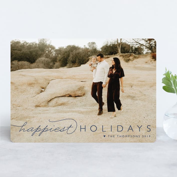 "Happiest Of All" - Retired Holiday Cards in Midnight by Carolyn MacLaren - Front