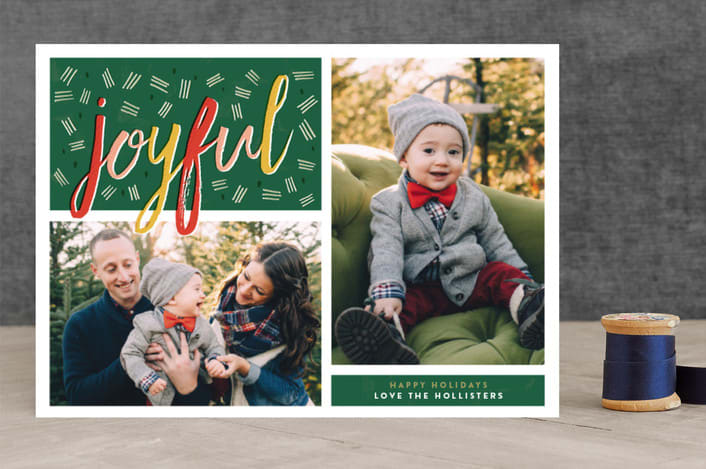 "multi merry" - Retired Holiday Cards in Evergreen by Jody Wody - Front