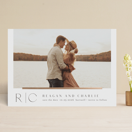 "Modern bar" - Save the Dates in Paper by Stacey Meacham - Front