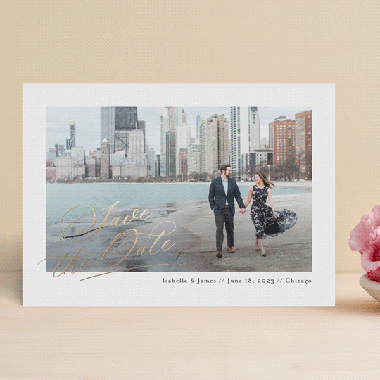 "Always & Forever" - Save the Dates in Cotton by Jennifer Postorino - Front