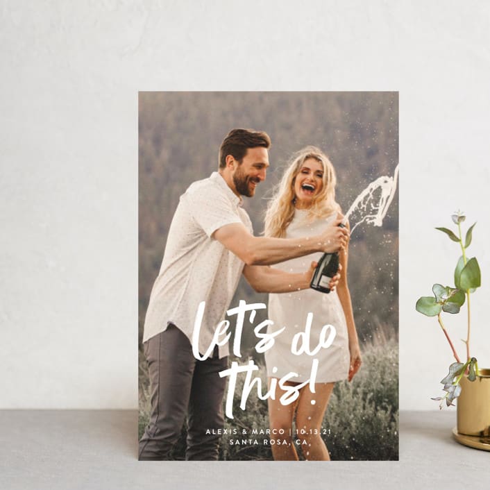 "Do This" - Save the Dates in Silk by Olivia Raufman - Front