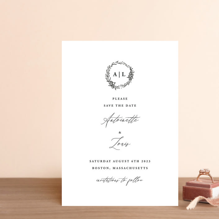 "Antoinette" - Save the Dates in Ivory by lulu and isabelle - Front