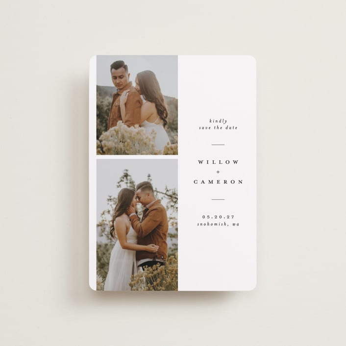 "Classic" - Save the Dates in Snow by Joanna Griffin - Front