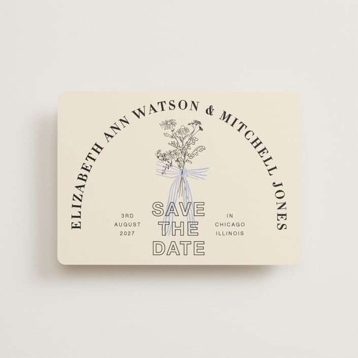 "Sealed" - Save the Dates in Daisy by Baumbirdy - Front
