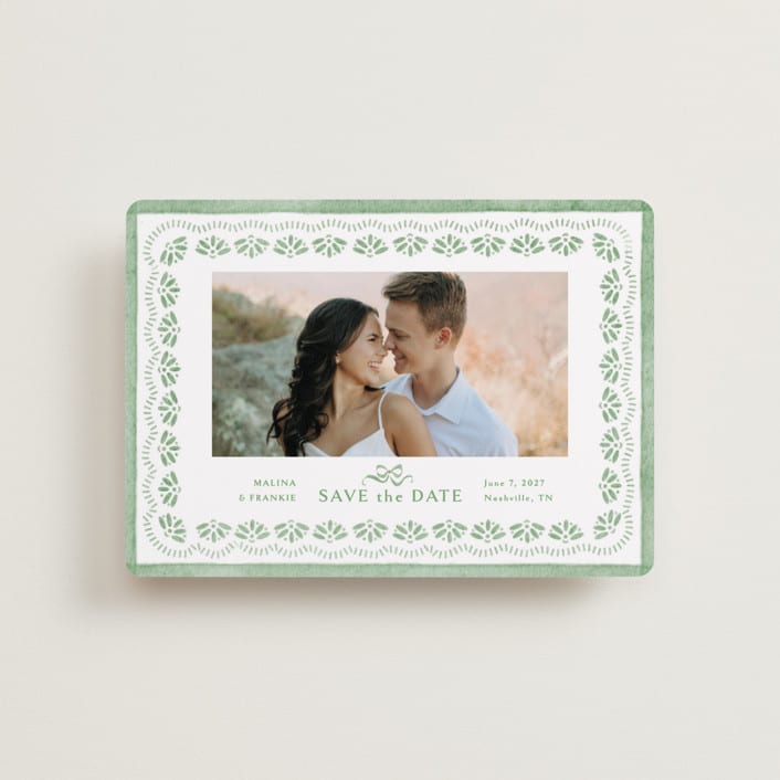 "Charming" - Save the Dates in Meadow by Melanie Kosuge - Front