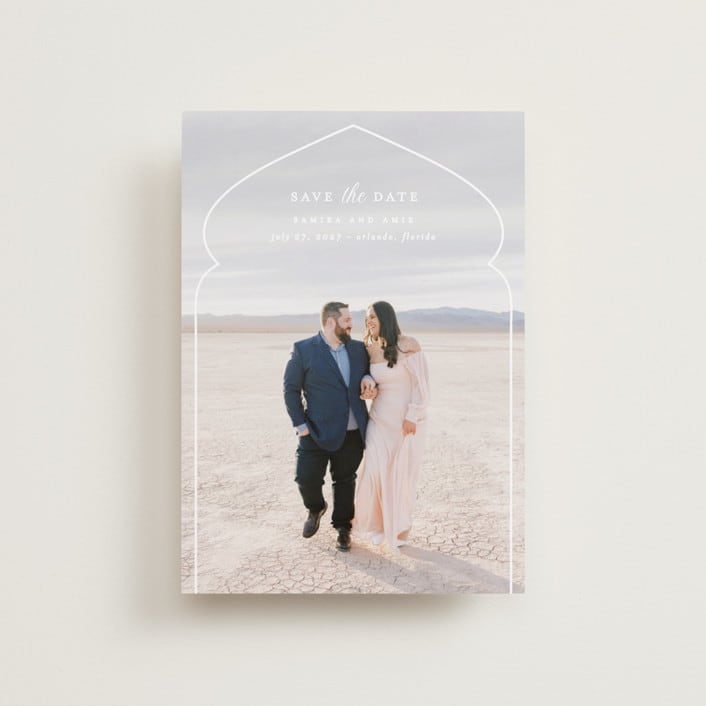 "Whole New World from Disney's Aladdin" - Save the Dates in Moonstone by Creo Study - Front