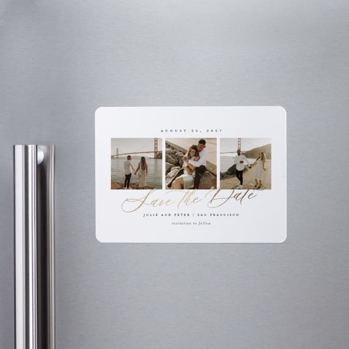 "Topside" - Save the Dates in Pearl by Sarah Brown - Front