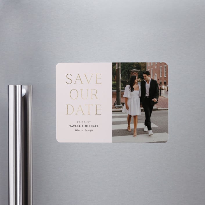 "Soon to Wed" - Save the Dates in Natural by Vanessa Doyle - Front