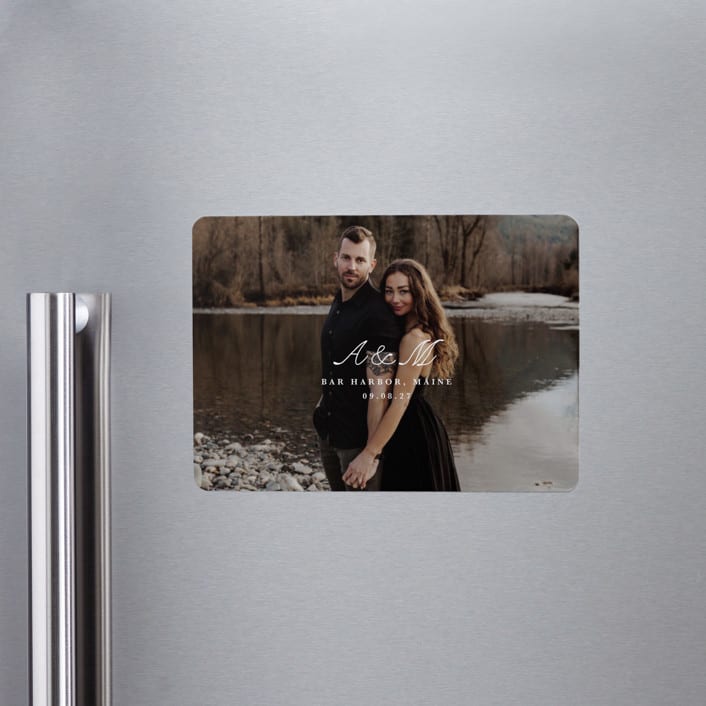 "Lettra" - Save the Dates in Pearl by Up Up Creative - Front