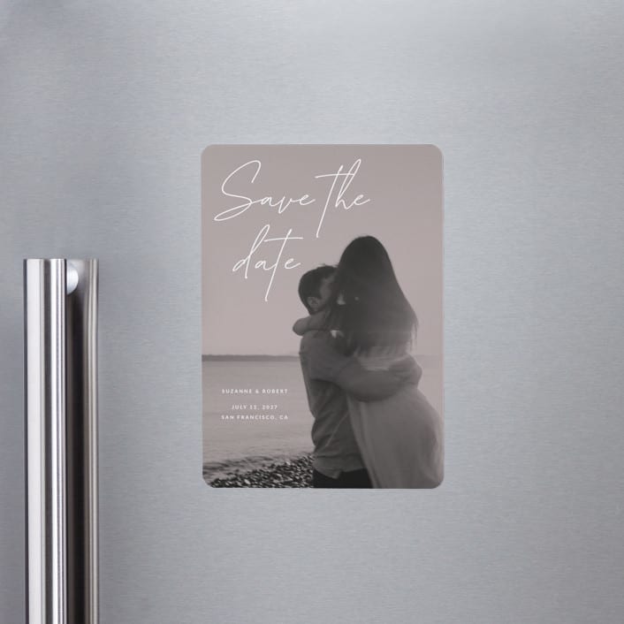 "Blush" - Save the Dates in Rose by Sumak Studio - Front
