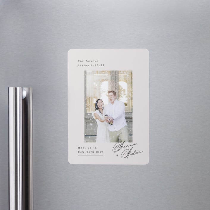 "Our Forever" - Save the Dates in Latte by Kristie Kern - Front
