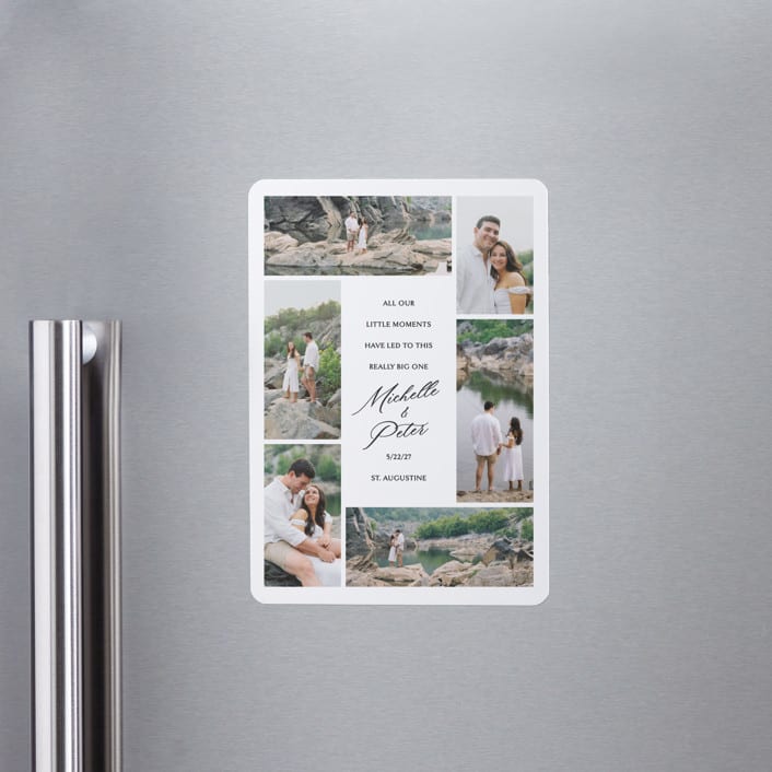 "Little Moments Big Date" - Save the Dates in Pearl by Kelsey Mucci - Front