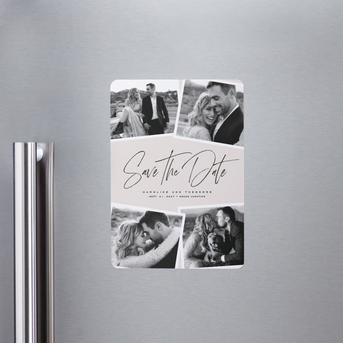 "Our collage" - Save the Dates in Vanilla by Lea Delaveris - Front